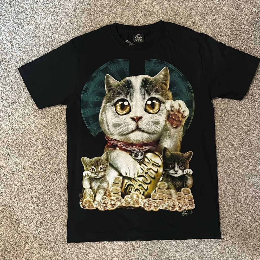 NWT Caballo Super Glow Cat Tee Shirt Medium